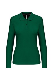 Long-sleeved polo shirt K244 Kleur KELLY GREEN