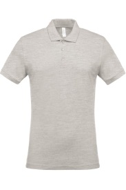 Short-sleeved piqu 180 gr K254 Kleur ASH HEATHER