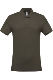 Short-sleeved piqu 180 gr K254 Kleur DARK KHAKI