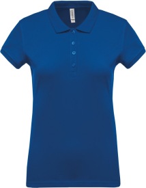 Damespolo Short-sleeved pique K255 Kleur light royal blue