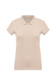 Damespolo Short-sleeved pique K255 Kleur Light Sand