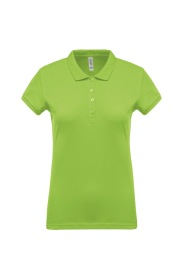 Damespolo Short-sleeved pique K255 Kleur LIME