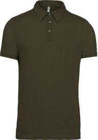 Short sleeved jersey polo shirt K262 Kleur LIGHT KHAKI