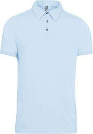 Short sleeved jersey polo shirt K262 Kleur SKY BLUE