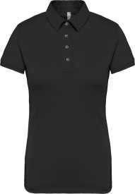 Short sleeved jersey polo shirt K263 180 gr Kleur BLACK