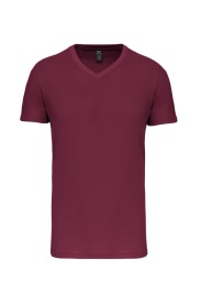 BIO150 V-neck t-shirt K3028 Kleur WINE