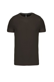 Short-sleeved crew neck T-shirt K356 Kleur DARK KHAKI