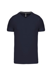 Short-sleeved V-neck T-shirt K357 Kleur NAVY