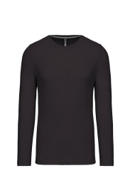Long-sleeved crew neck T-shirt K359 Kleur DARK GREY