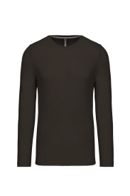 Long-sleeved crew neck T-shirt K359 Kleur DARK KHAKI