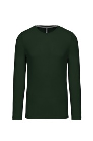 Long-sleeved crew neck T-shirt K359 Kleur FOREST GREEN