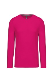 Long-sleeved crew neck T-shirt K359 Kleur FUCHSIA