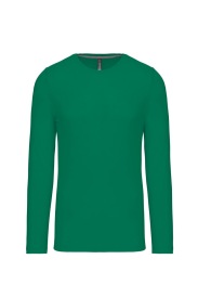 Long-sleeved crew neck T-shirt K359 Kleur KELLY GREEN