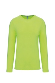 Long-sleeved crew neck T-shirt K359 Kleur LIME