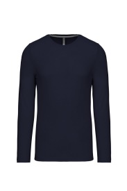 Long-sleeved crew neck T-shirt K359 Kleur NAVY