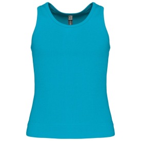 GIRLS' VEST Topje kids K362 Kleur TURQUOISE