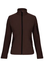 Softshell jacket K400 Kleur CHOCOLATE