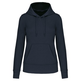 Eco-friendly hooded sweatshirt lady K4028 Kleur NAVY