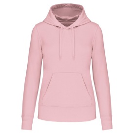 Eco-friendly hooded sweatshirt lady K4028 Kleur PALE PINK