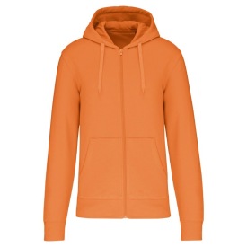 Eco-friendly zip-through hoodie K4030 Kleur LIGHT ORANGE