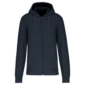Eco-friendly zip-through hoodie K4030 Kleur NAVY