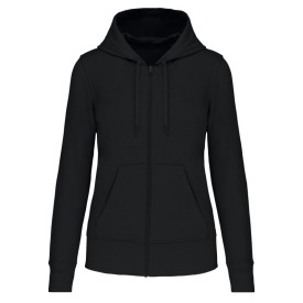 Hoodie Eco-friendly full zip K4031 Kleur BLACK