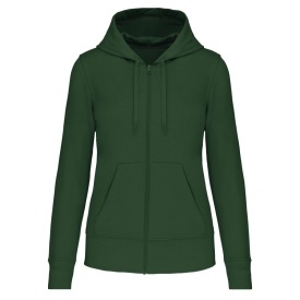 Hoodie Eco-friendly full zip K4031 Kleur FOREST GREEN