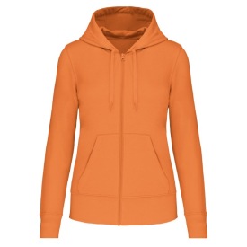 Hoodie Eco-friendly full zip K4031 Kleur LIGHT ORANGE