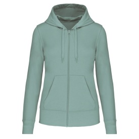 Hoodie Eco-friendly full zip K4031 Kleur SAGE