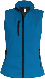 Softshell bodywarmer K404 Kleur AQUA BLUE