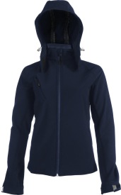 softshell jacket afneembare kap 3-laags K414 Kleur NAVY