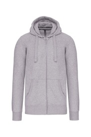 Full zip hooded sweatshirt K454 300 gr Kleur OXFORD GREY