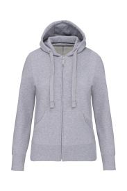 Full zip hooded sweatshirt K464 Kleur OXFORD GREY