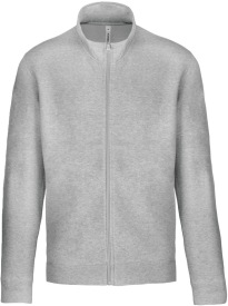 Sweater Full zip jacket K472 Kleur OXFORD GREY