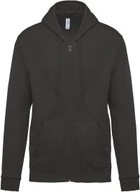 Full zip hooded sweatshirt K479 280 gr Kleur DARK GREY