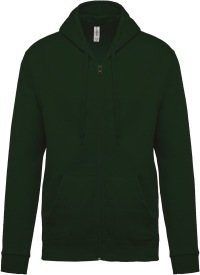 Full zip hooded sweatshirt K479 280 gr Kleur FOREST GREEN