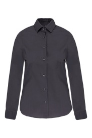 Ladies' long-sleeved stretch shirt K543 Kleur ZINC