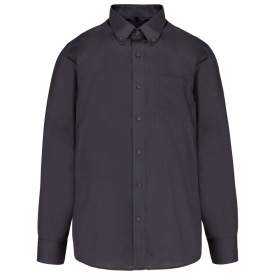 Long-sleeved non-iron shirt K537 Kleur ZINC
