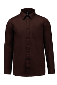 Jofrey > Men's Long-sleeved shirt K545 Kleur BROWN