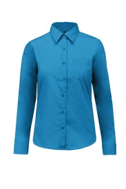 Jessica > Ladies' long-sleeved shirt K549 Kleur TURQUOISE