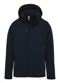 Hooded softshell lined parka K650 Kleur NAVY