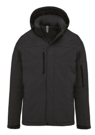 Hooded softshell lined parka K650 Kleur TITANIUM
