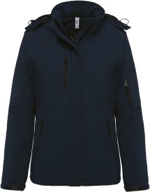 Gewatteerde Hooded softshell parka K651 Kleur NAVY