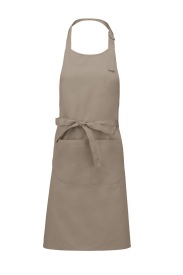Voorbindschort Cotton apron with pocket K885 Kleur BEIGE