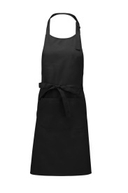 Voorbindschort Cotton apron with pocket K885 Kleur BLACK