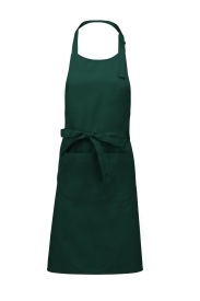 Voorbindschort Cotton apron with pocket K885 Kleur BOTTLE GREEN