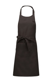 Voorbindschort Cotton apron with pocket K885 Kleur CHOCOLATE