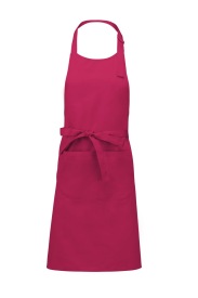 Voorbindschort Cotton apron with pocket K885 Kleur FUCHSIA