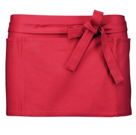 Voorbindschort COTTON SHORT APRON K886 Kleur RED