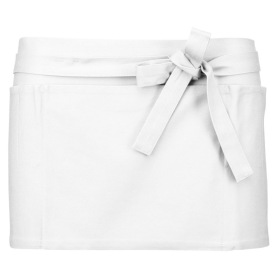 Voorbindschort COTTON SHORT APRON K886 Kleur WHITE